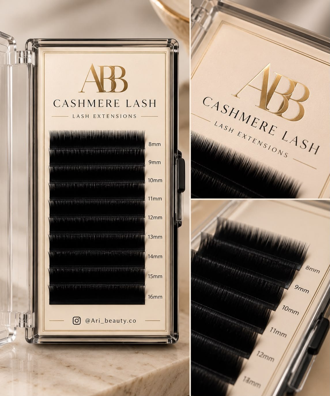 Cashmere Lash tray close-ups
